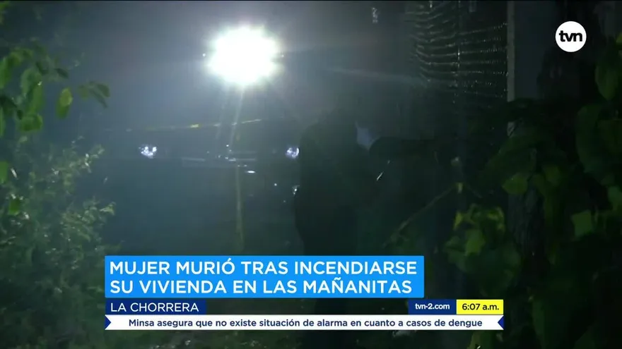 Mujer muere en incendio de una vivienda en La Chorrera