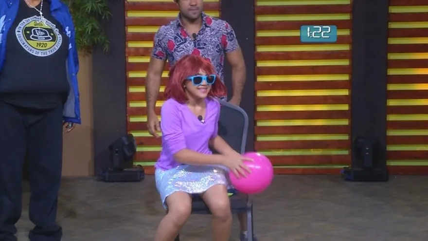 Juego trencito de globos