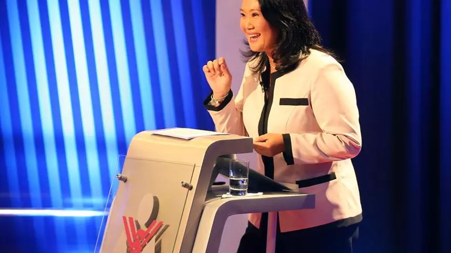 La candidata presidencial, Keiko Fujimori.