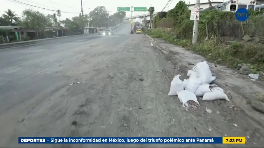 Nube de polvo afecta a barriada en Tocumen