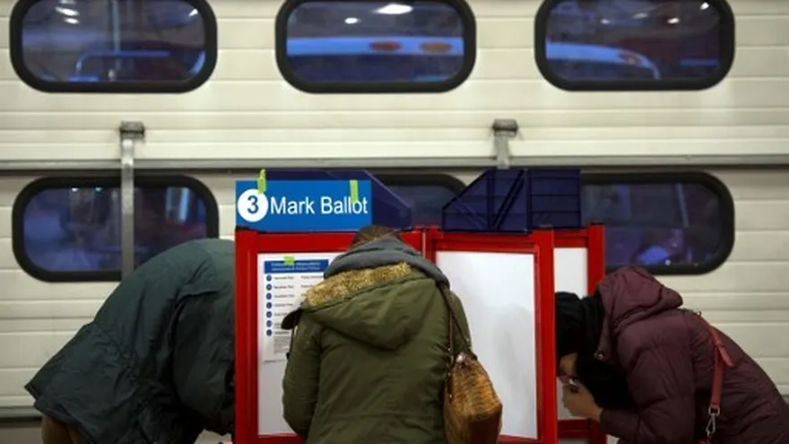 La jornada electoral de Estados Unidos en fotos