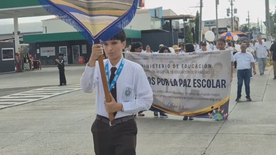 Caminata por la paz en Veraguas.