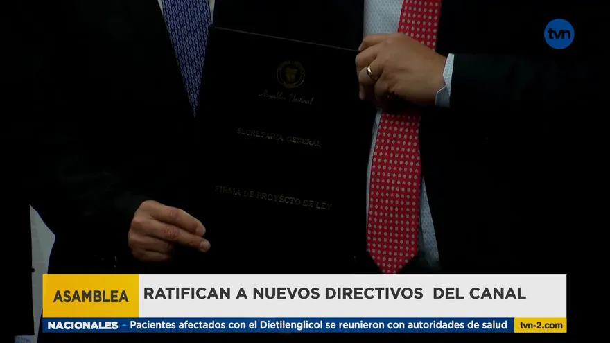 Asamblea Nacional ratificó a tres nuevos miembros para la Junta Directiva del Canal de Panamá