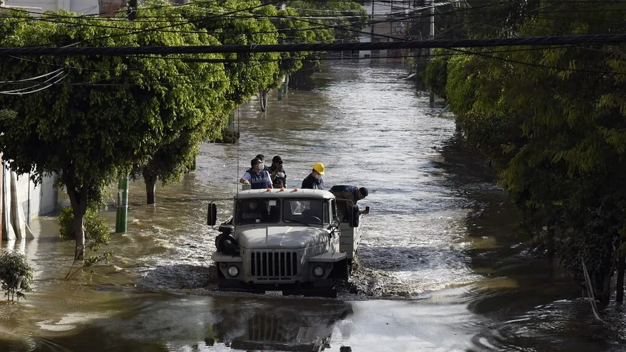 Poblado mexicano afectado por inundaciones