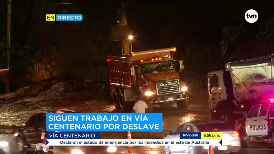 Realizan remoción de tierra en vía Centenario