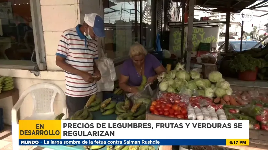 Se regularizan las ventas de legumbres y frutas