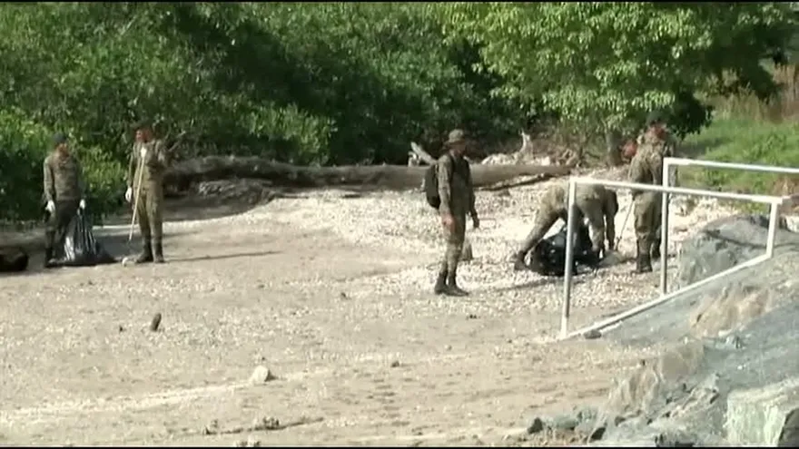 Limpian zonas costeras en la capital