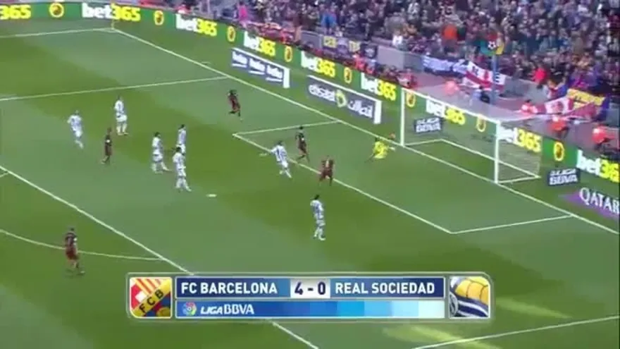 Barcelona golea a Real Sociedad