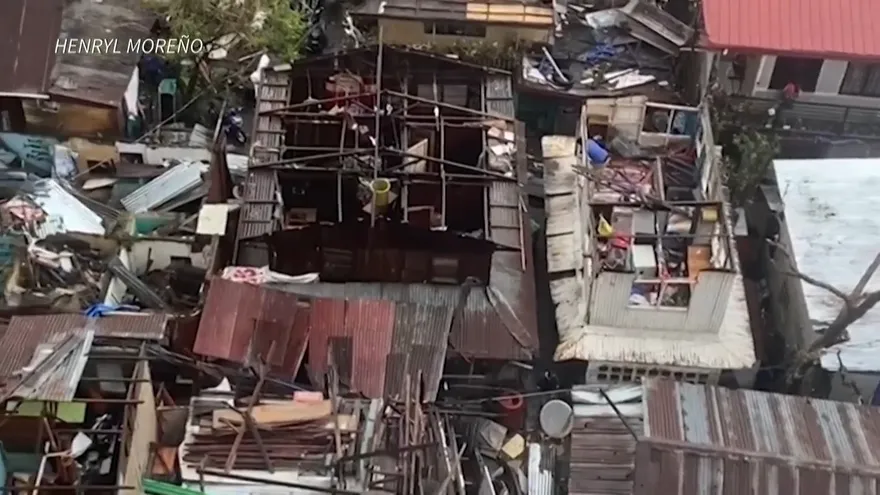 Destrucción y muertos por supertifón en Filipinas