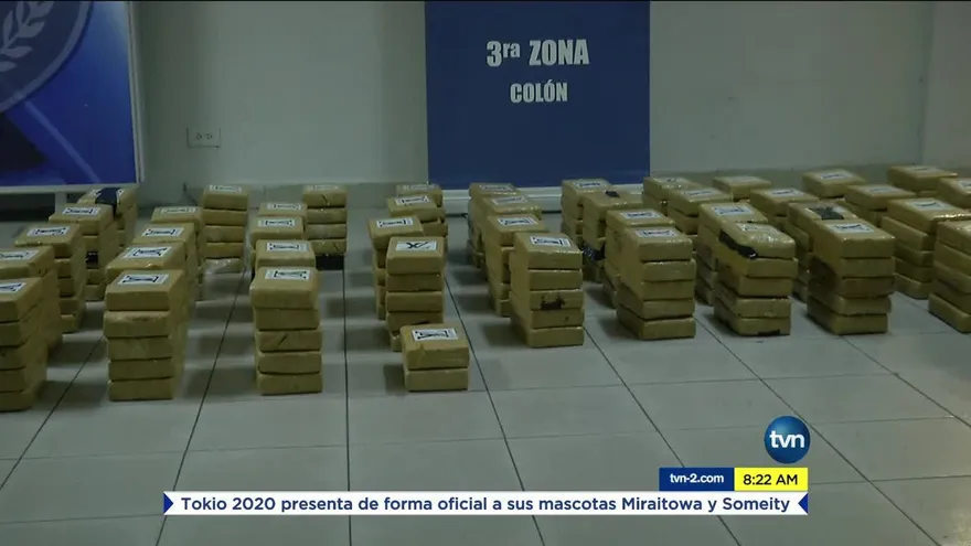 Decomisan cientos de paquetes de droga en Colón