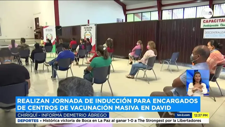 Capacitan a los encargados de los centros de vacunación en Chiriquí