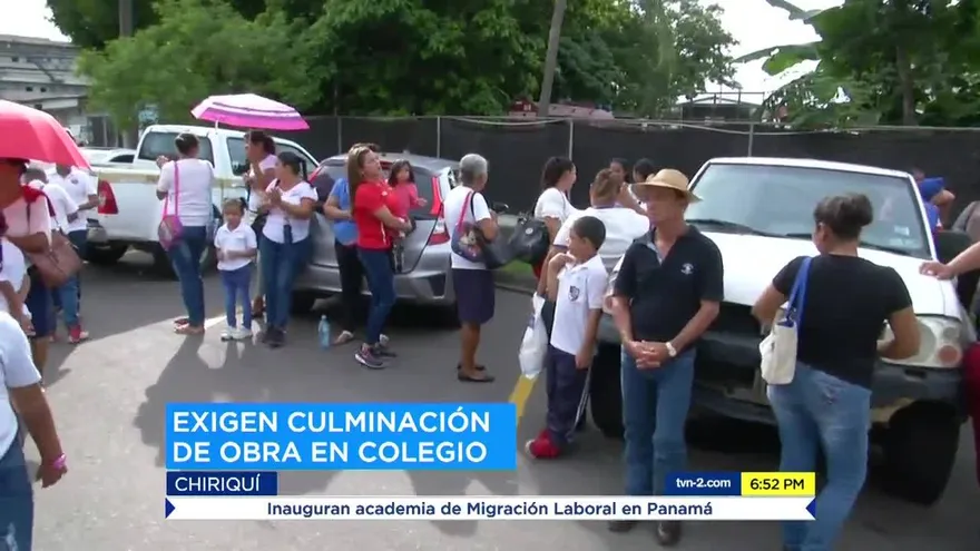 Protestan en Chiriquí por retraso de construcción de Escuela Antonio José de Sucre