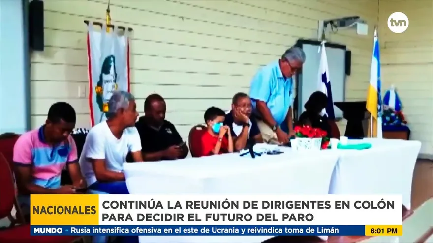 Dirigentes en Colón deciden si suspenden paro o no