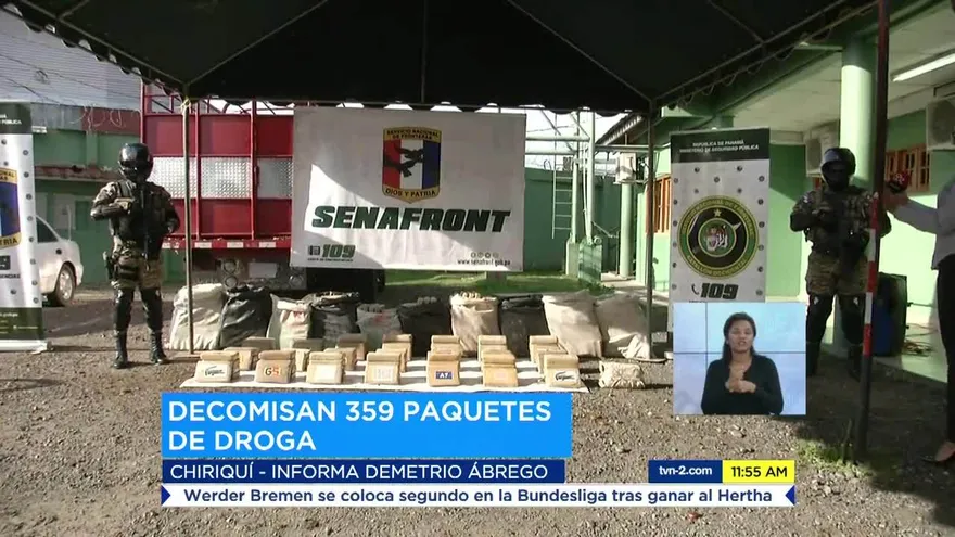 Decomisan más de 300 paquetes de droga en Chiriquí