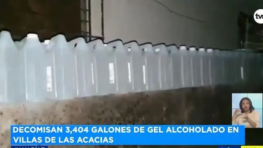 Decomisan más de 3 mil galones de gel alcoholado