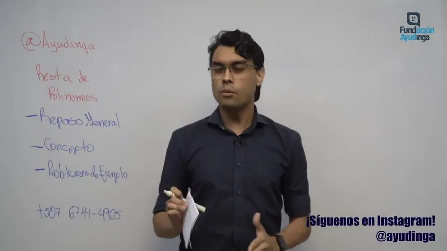 Ayudinga Matemáticas 8° - Resta de Polinomios Martes 17 de marzo de 2020