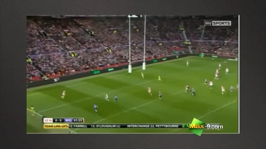 Jugador de rugby golpe