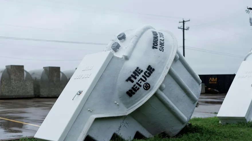 Un refugio de la compañía Atlas Survival Shelters en Texas