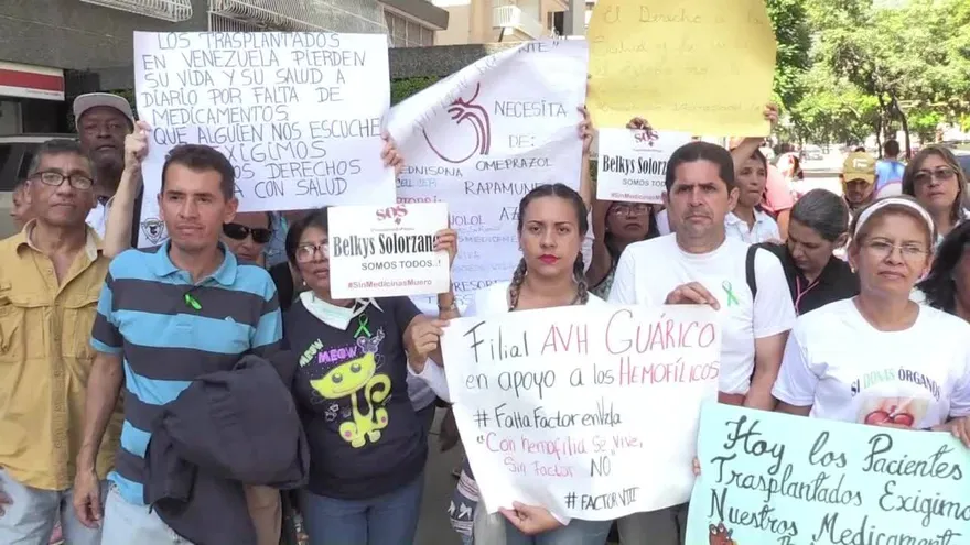 Trasplantados piden ayuda por falta de medicamentos en Venezuela