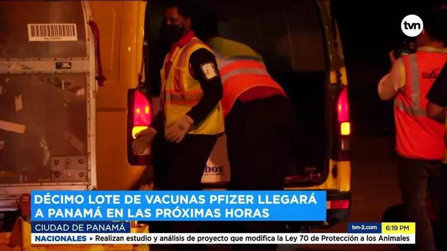 Panamá recibirá esta noche 77,220 dosis más de la vacuna de Pfizer