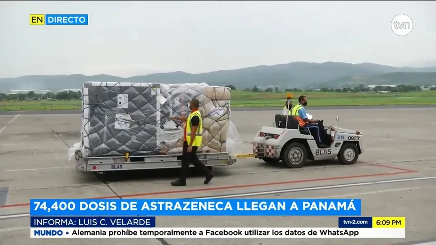 Vacunas de AsrtraZeneca irán a Colón, Chiriquí y Veraguas