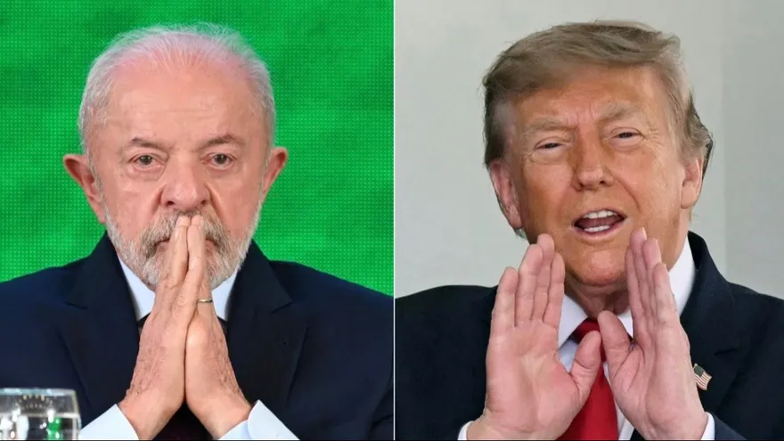 Luiz Inácio Lula da Silva, presidente de Brasil y Donald Trump, presidente de EEUU