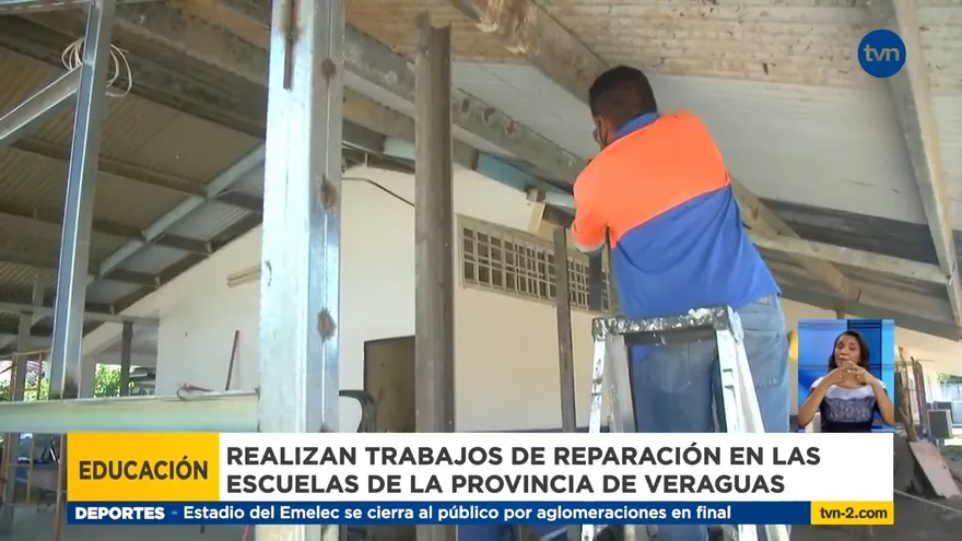 Continúa mantenimiento de escuelas en Veraguas