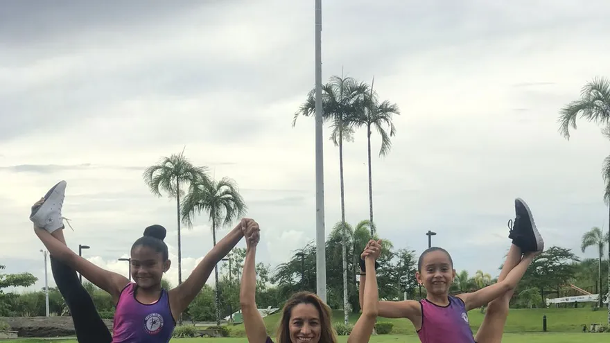 Gimnasia rítmica panameña se alista para competencia internacional.