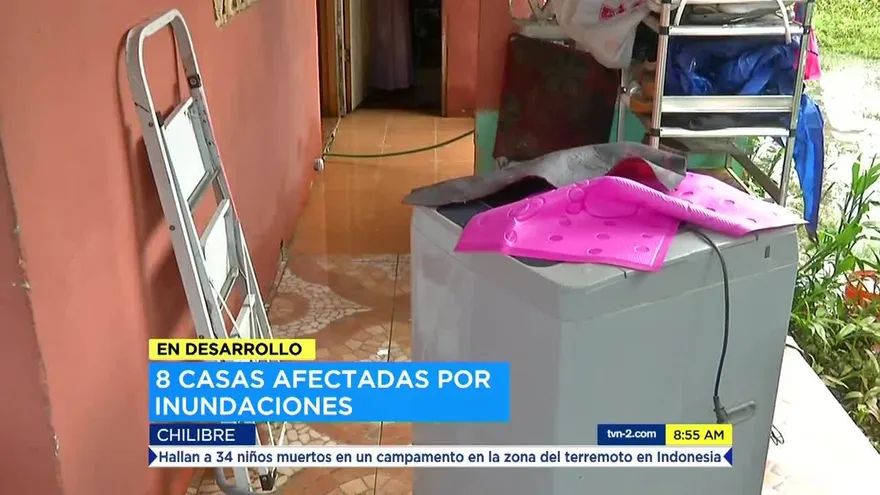 Varias familias afectadas por inundaciones en Chilibre