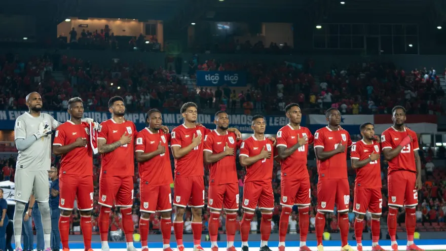 Jugadores de la selección de Panamá