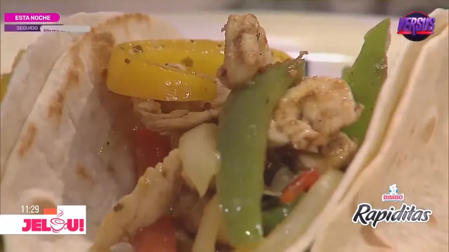 Receta: Fajitas de pollo (Final)