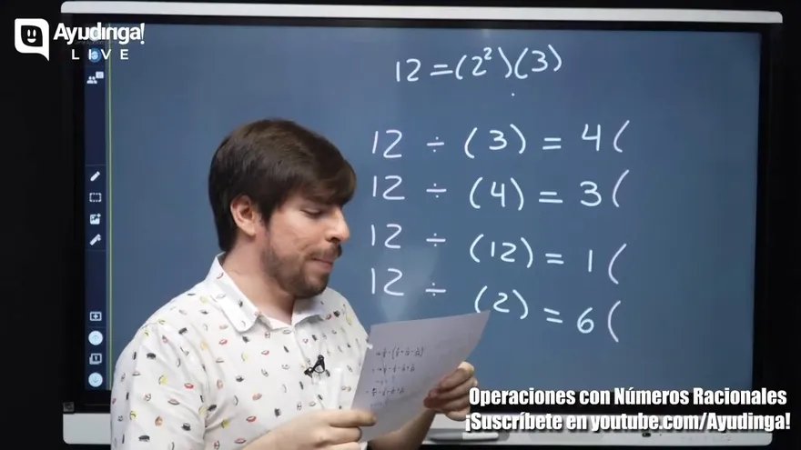 Ayudinga Matemáticas 7° Operaciones con Números Racionales _ Adición y Sustracción (Parte XVII) 5 de agosto de 2020