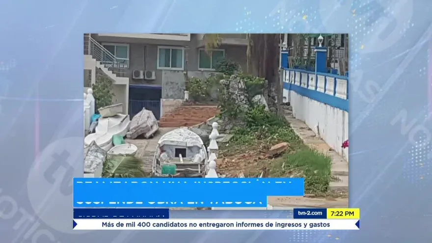 Patrimonio histórico suspende obra en Taboga