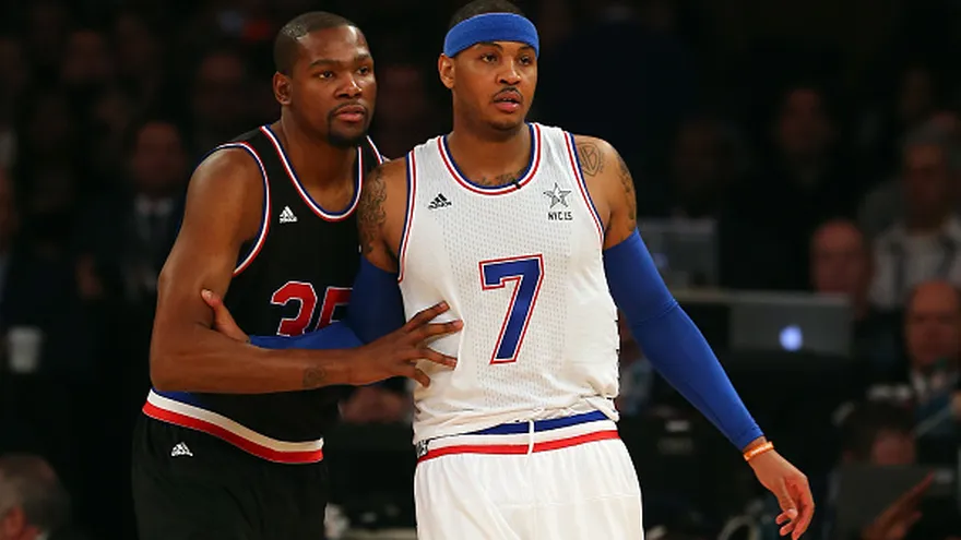Kevin Durant y Carmelo Anthony.