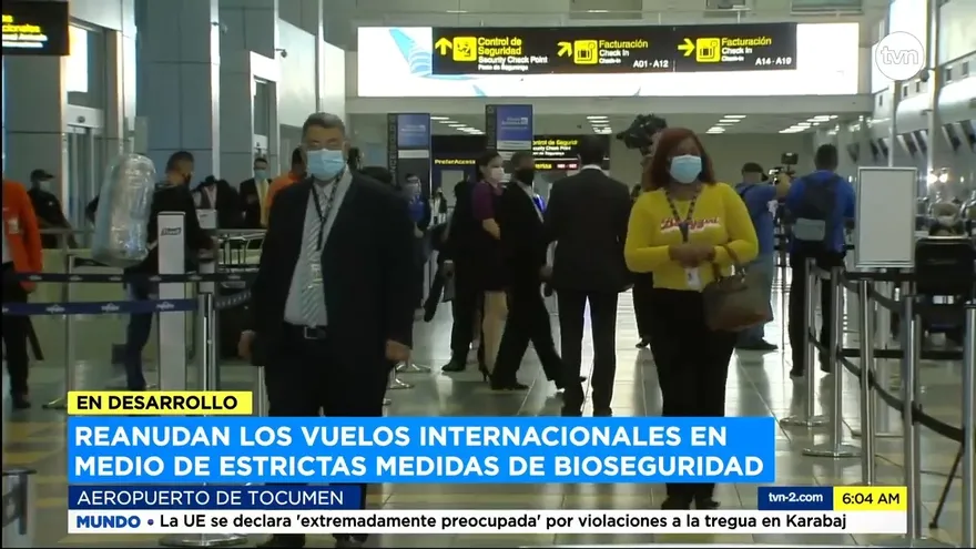 Se retoman los vuelos internacionales en el Aeropuerto de Tocumen