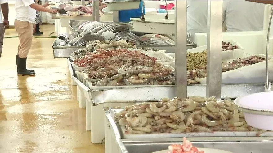 Panameños se abastecen de mariscos para fin de año