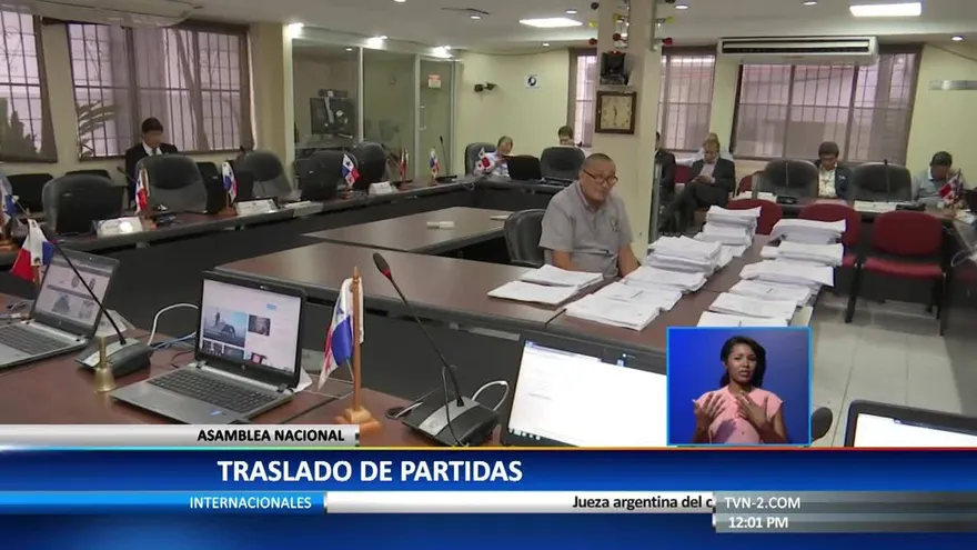 Instituciones piden traslados de partida a la Asamblea Nacional