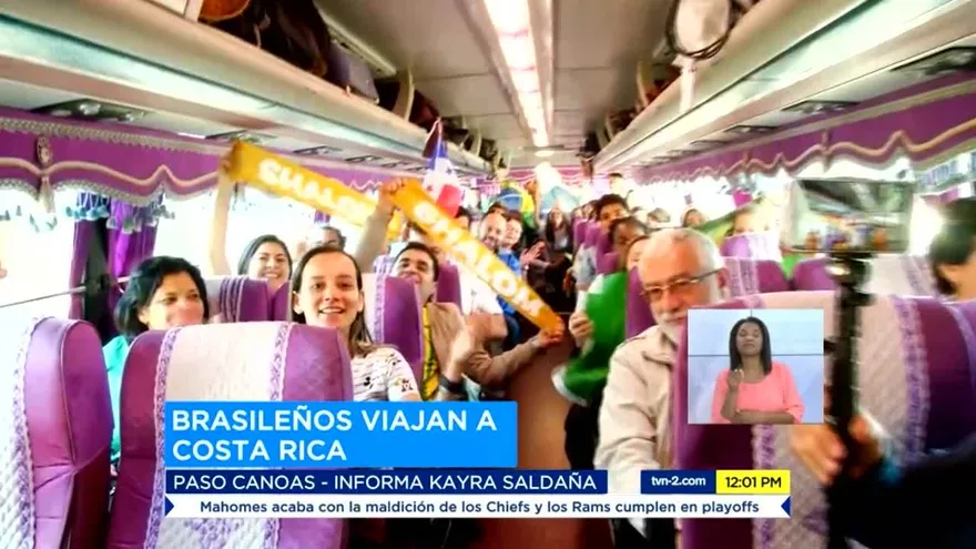 Brasileños viajan a la prejornada en Costa Rica