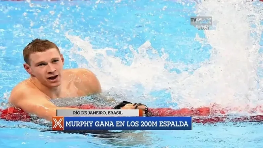 Murphy ganó oro en 200 metros espalda de nado olímpico