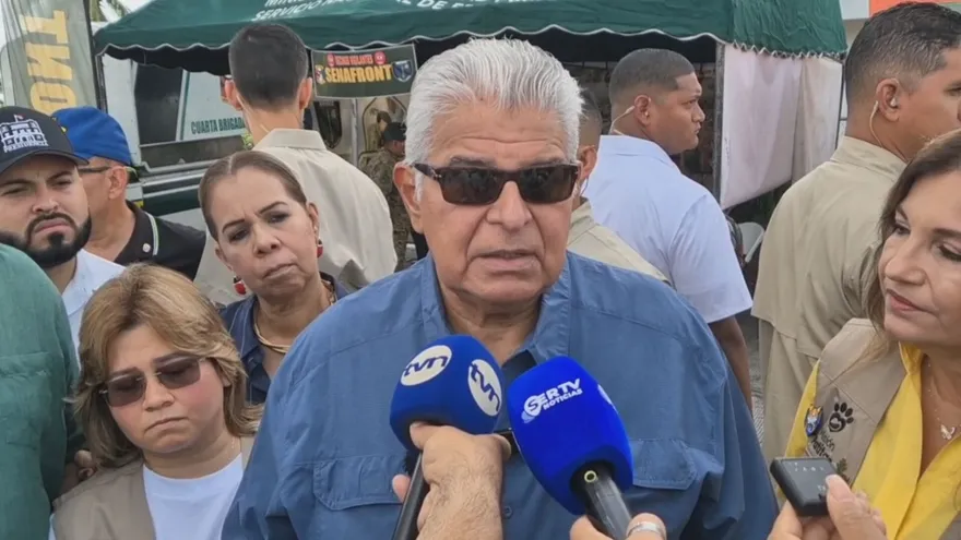 El presidente José Raúl Mulino se encuentra en gira de trabajo en la provincia de Chiriquí.