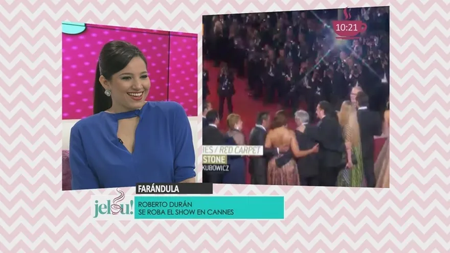 Roberto "Mano de Piedra" Durán, se robó el show en Cannes