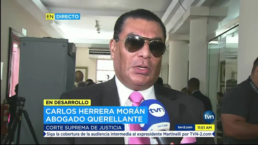 Dictan receso en audiencia a Martinelli