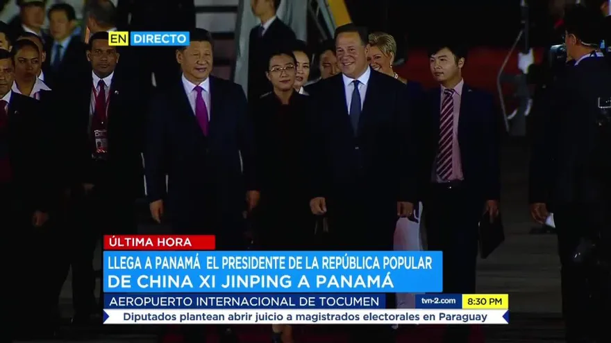 Empieza visita de presidente Xi Jinping a Panamá