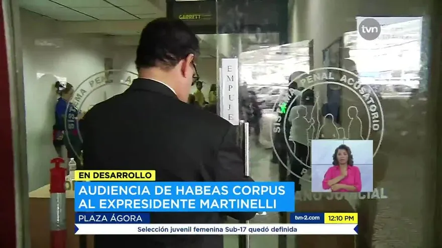 Realizan audiencia por recurso de habeas corpus en caso Martinelli