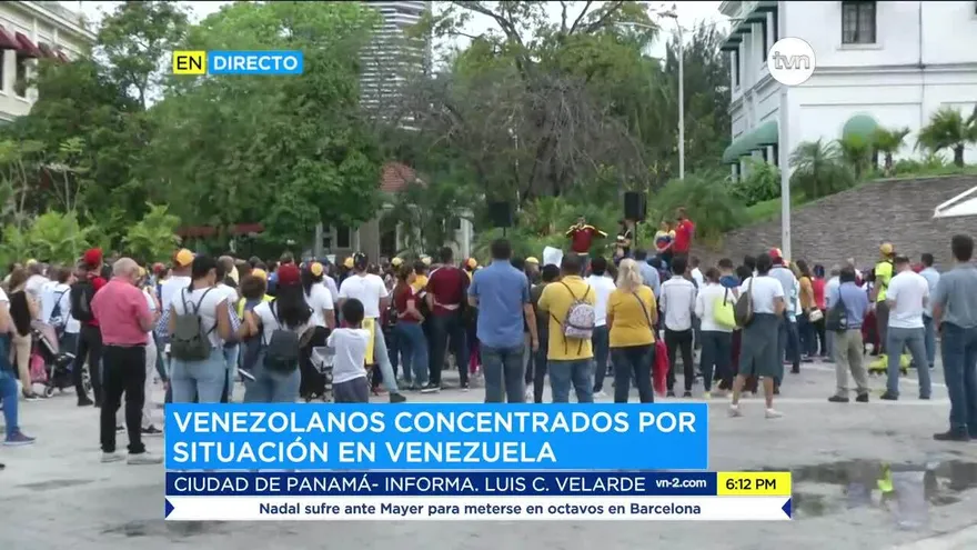 Venezolanos realizan concentración en Panamá