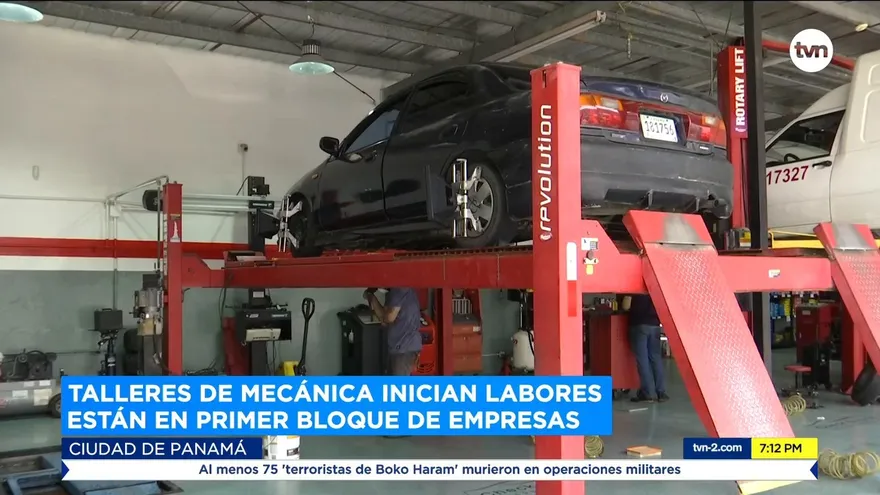 Talleres de mecánica inician labores están en primer bloque de empresas