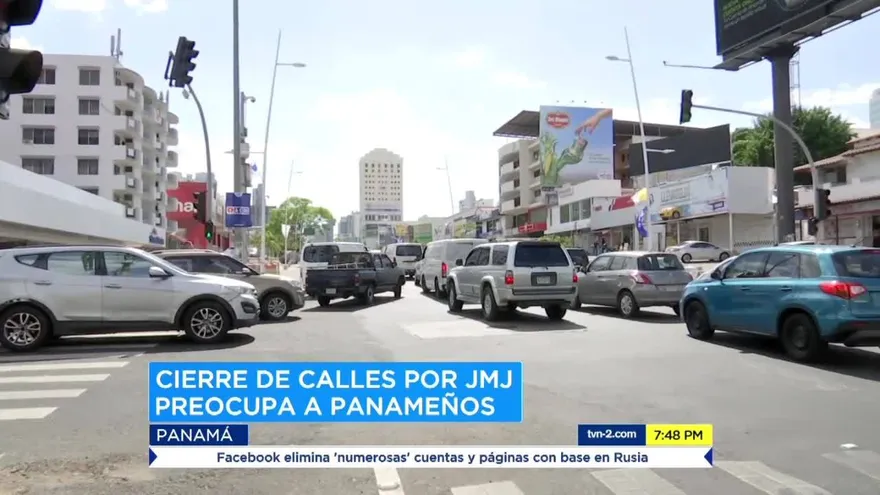 Las calles que estarán cerradas durante la JMJ en Panamá
