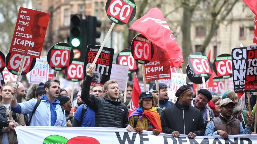 Protestas en Londres.