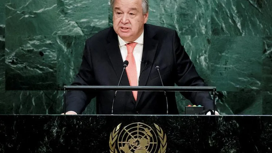 António Guterres, ex primer ministro de Portugal, tras jurar el cargo como nuevo secretario general de Naciones Unidas, en la sede de Naciones Unidas en Nueva York, Estados Unidos, el 12 de diciembre de 2016.