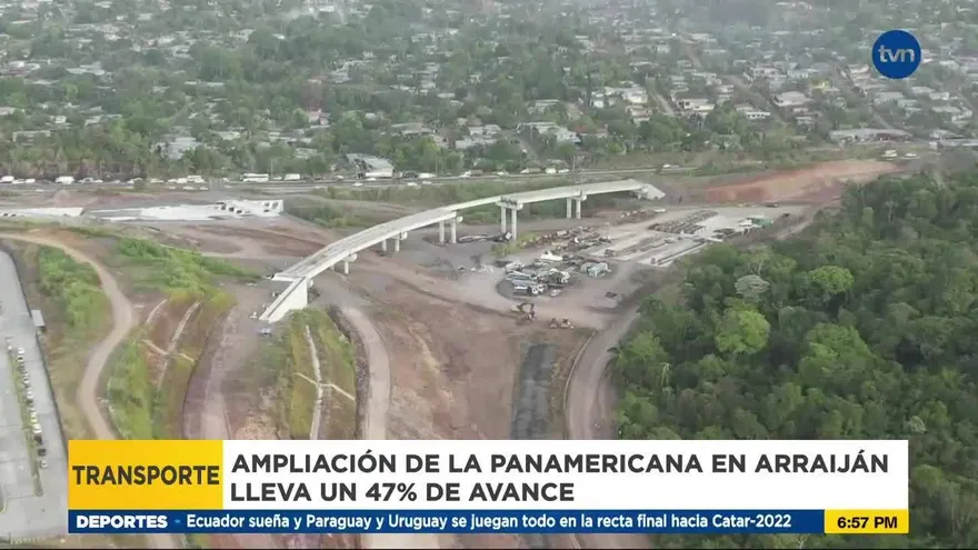 Ensanche de la carretera Panamericana en Arraiján con más de 40% de avance
